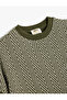 Oversized short sleeve crew neck knit sweatshirt. - 5