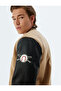 College Jacket Bomber Neck Slim Fit Zippered Pocket Detail