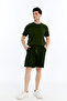 Men's 2-Piece T-Shirt & Double Leg Shorts Set, Combed Cotton, Lycra Fabric Regular Fit - 6