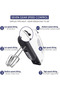 7 Gear Electric Egg Beater Automatic Hand Mixer Blender Plastics Rotating Push Whisk Cream Mixer - 6