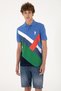Men's Regular Fit Polo Neck Indigo T-Shirt 50300126-Vr028 - 3