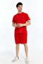 Men's 2-Piece T-Shirt & Double Leg Shorts Set, Combed Cotton, Lycra Fabric Regular Fit - 5