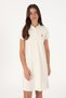 Women's Cream Polo Neck Mini Length Knitted Dress 50300881-Vr071 - 2