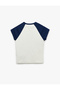 Reglan Short Sleeve Slim Fit Crew Neck Printed Cotton T-Shirt - 4