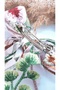 Women's Ribbon Figure White Tulle Latch Buckle - 5