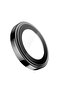 Pvd iPhone 16 Pro Max Compatible Black Stainless Steel Scratch Light Blocking Camera Lens Protector - 2