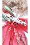 Women's Ribbon Figure Red Tulle Latch Buckle - 5