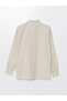 Xside Beige Regular Fit Long Sleeve Linen Blended Men's Shirt - 7