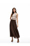 Comfortable Fit A-Line Viscose Long Skirt with Tie-Up Waist
