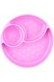 Chicco Easy Menu Silicone Plate With Suction Cup 12M+, Pink - 4