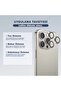 Pvd iPhone 15 Pro Max Compatible Blue Blue Stainless Steel Scratch Light Blocking Camera Lens Protector - 5