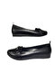 Women's Flats Black Chain Buckle Lightweight Comfortable Sole Stylish Casual Shoes