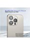 Pvd iPhone 15 Pro Max Compatible Blue Blue Stainless Steel Scratch Light Blocking Camera Lens Protector - 4