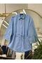 Tunic with Button Front and Lace Detail - 3