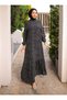 Hijab Dress - Black - Gray - Sahra Butik - 4