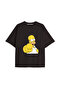 Y2K Vintage Simpson Printed Black T-Shirt Code 284