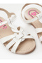 Girls Sandals With Back Strap White | Made In Brazil - 5