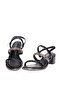 Ladies Mid Heel Sandals Black | Made In Brazil - 4