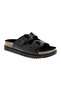 Ladies Flat Sandals Black | Made In Brazil