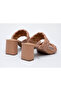 Vizzano Ladies Mid Heel Sandals Nude | Made In Brazil - 3