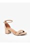 Vizzano Ladies Mid Heel Sandals Beige | Made In Brazil - 3
