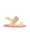Girls Sandals With Back Strap Yellow | Made In Brazil