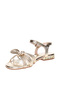 Pre Teen Girls Sandals With Back Strap Golden | Made In Brazil - 2