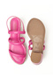 Ladies Sandals With Back Strap Magenta | Made In Brazil - 5