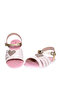 Infant Girls Sandals With Back Strap Off White/Gold | Made In Brazil - 4