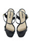 Ladies Mid Heel Sandals Black | Made In Brazil - 5