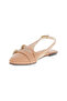 Ladies Sandals With Back Strap Nude | Made In Brazil - 2