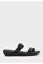 Ladies Wedge Sandals Black | Made In Brazil