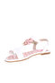 Pre Teen Girls Sandals With Back Strap White | Made In Brazil - 2