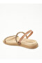 Ladies Sandals With Back Strap Gold | Made In Brazil - 3