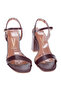 Vizzano Ladies Mid Heel Sandals Red | Made In Brazil - 4