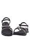 Pre Teen Girls Sandals With Back Strap Black | Made In Brazil - 4
