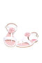 Pre Teen Girls Sandals With Back Strap White | Made In Brazil - 4