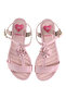 Pre Teen Girls Sandals With Back Strap Pink | Made In Brazil - 5
