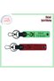 From Soldier to Friend – Crescent Star Wolf Göktürk Themed Set of 2 Personal Keychains, Pistachio Green-Red