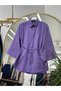 Tunic with Button Front and Lace Detail - 4
