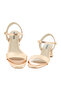 Ladies Mid Heel Sandals Rose Gold | Made In Brazil - 4