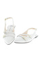 Ladies Sandals With Back Strap Off White | Made In Brazil - 4