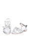 Pre Teen Girls Sandals With Back Strap Silver | Made In Brazil - 4