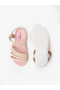 Girls Sandals With Back Strap Beige | Made In Brazil - 6