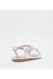 Infant Girls Sandals With Back Strap Silver | Made In Brazil - 3
