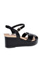 Ladies Wedge Sandals Black | Made In Brazil - 3