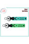 National Ruhla Crafted Romantic Gift – Special Moon Star Keychain Set for Lovers, Turquoise-Green