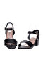 Ladies Mid Heel Sandals Black | Made In Brazil - 4