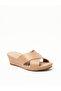 Ladies Wedge Sandals Tan | Made In Brazil