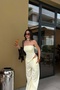 Women's Yellow Strapless Suit 1006-5234 - 8